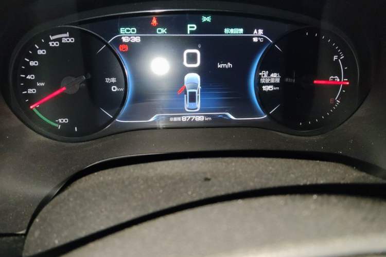 Used BYD Song New Energy 2019 Song EV500 Smart Connect Luxe Model Odometer Close Up