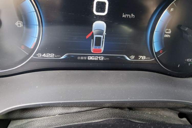 Used BYD Song New Energy 2019 Song DM 1.5TID Smart Connect Premium Model Odometer Close Up
