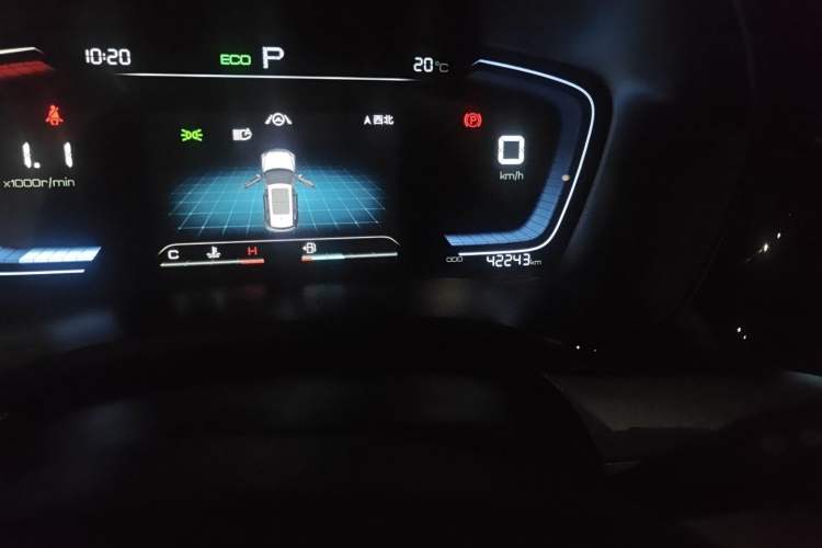 Used BYD Song PLUS 2020 1.5T Automatic Prestige Version Odometer Close Up