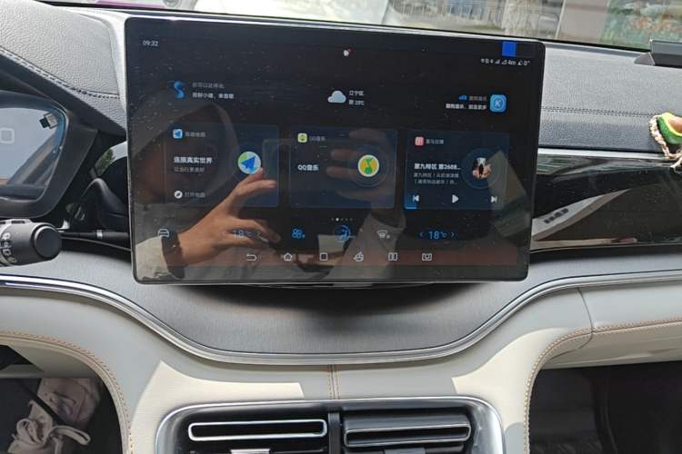Used BYD Song PLUS New Energy 2021 DM-i 51KM Prestige Model Audio And AC Panel