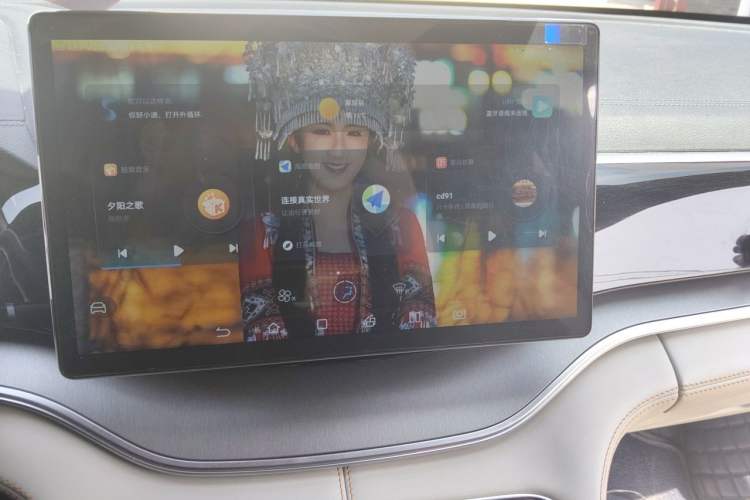 Used BYD Song PLUS New Energy 2021 DM-i 110KM Flagship Model Audio And AC Panel