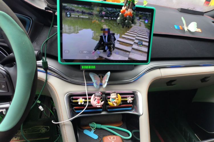 Used BYD Song PLUS New Energy 2021 DM-i 110KM Flagship Model Audio And AC Panel