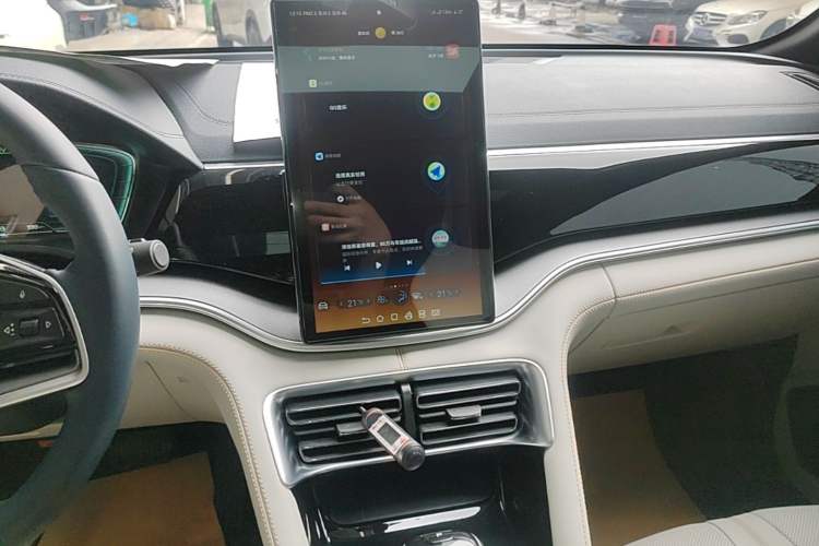 Used BYD Song PLUS New Energy 2021 DM-i 110KM Flagship PLUS Audio And AC Panel