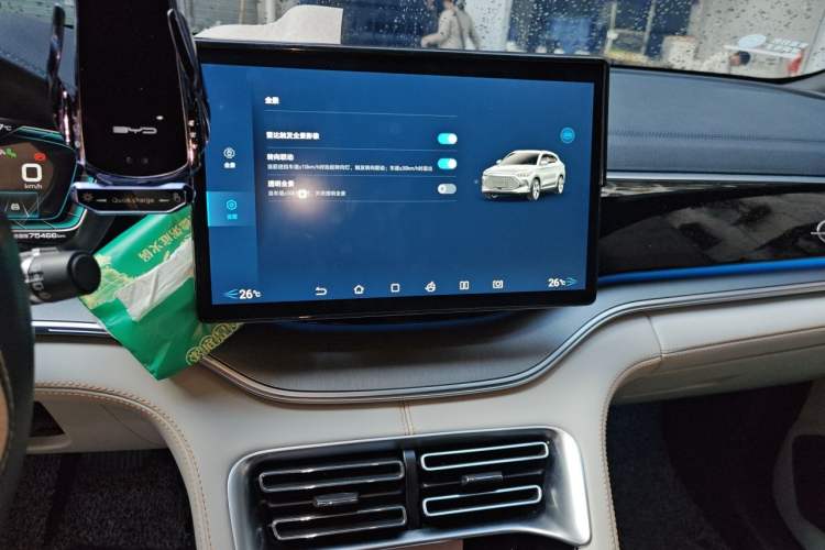 Used BYD Song PLUS New Energy 2021 DM-i 110KM Flagship PLUS Audio And AC Panel