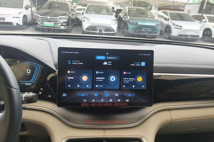 Used BYD Song PLUS New Energy 2021 DM-i 110KM Flagship Model Audio And AC Panel