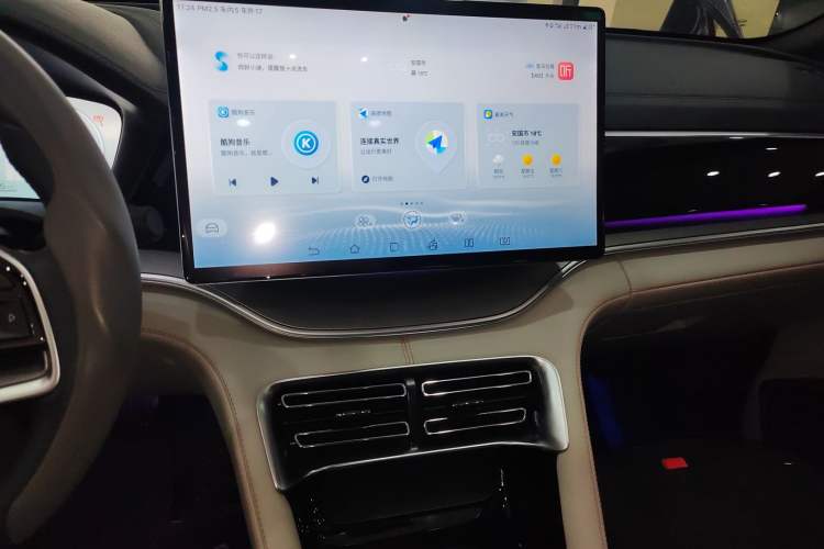Used BYD Song PLUS New Energy 2021 DM-i 110KM Flagship PLUS 5G Edition Audio And AC Panel