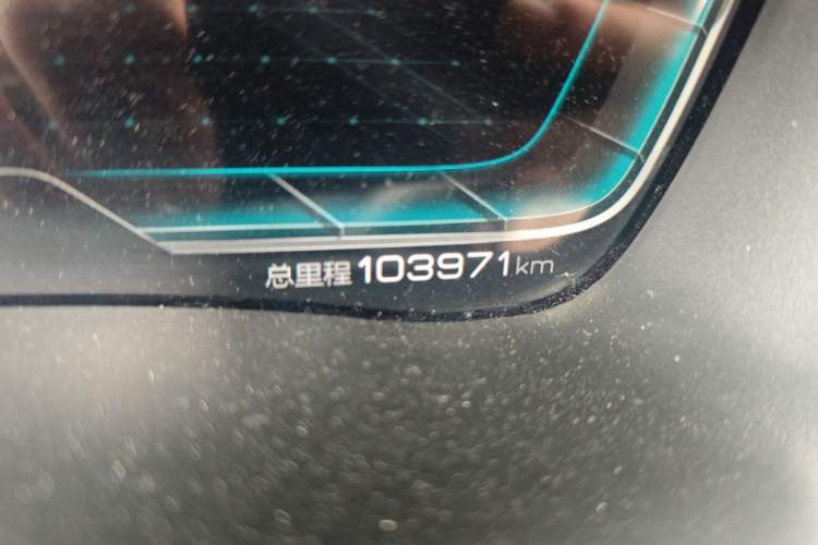 Used BYD Song PLUS New Energy 2021 EV Flagship Model Odometer Close Up