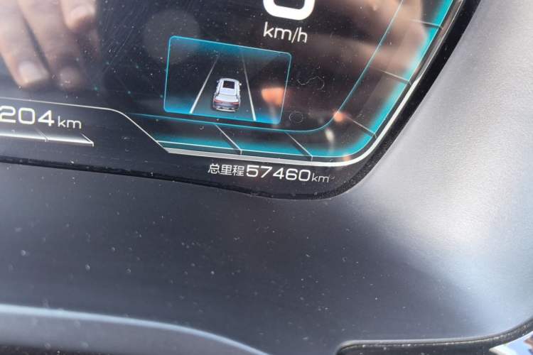 Used BYD Song PLUS New Energy 2021 EV Flagship Model Odometer Close Up