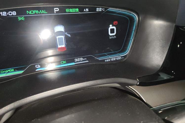 Used BYD Song PLUS New Energy 2021 EV Deluxe Model Odometer Close Up