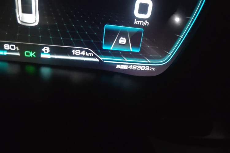Used BYD Song PLUS New Energy 2021 DM-i 110KM Flagship PLUS Odometer Close Up