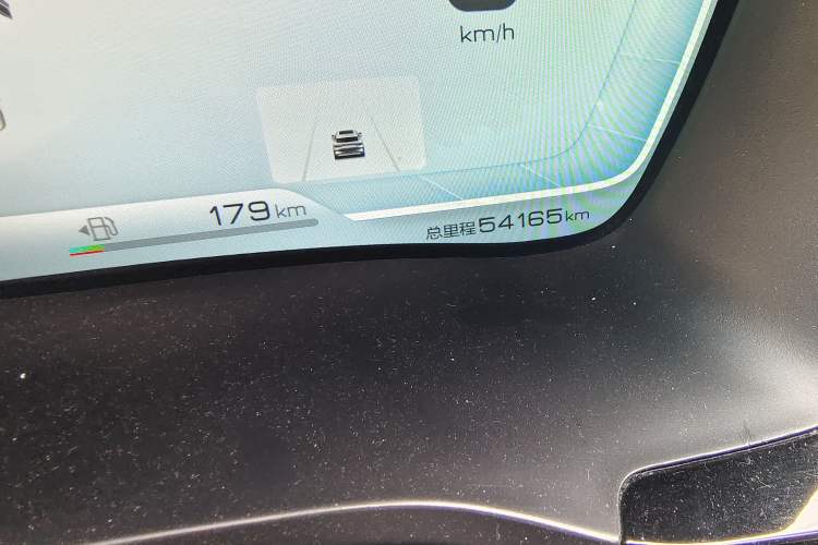 Used BYD Song PLUS New Energy 2021 DM-i 110KM Flagship PLUS 5G Edition Odometer Close Up