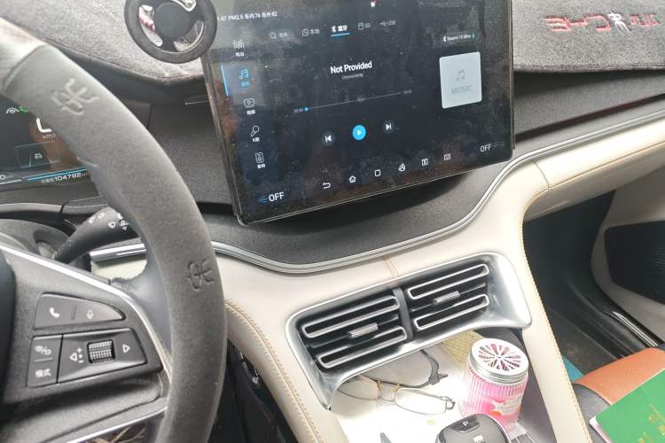 Used BYD Song PLUS New Energy 2021 DM-i 110KM Flagship PLUS Audio And AC Panel