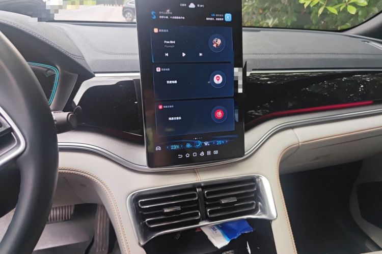 Used BYD Song PLUS New Energy 2021 DM-i 110KM Flagship PLUS Audio And AC Panel