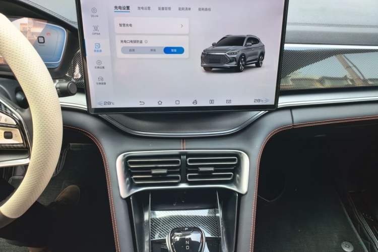 Used BYD Song PLUS New Energy 2021 DM-i 100KM Four-Wheel Drive Flagship PLUS Audio And AC Panel