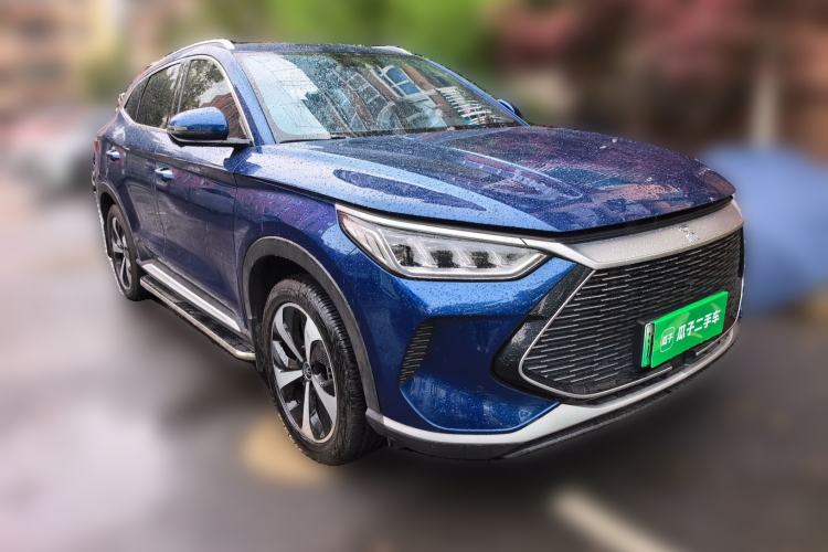 Used BYD Song PLUS New Energy 2021 DM-i 100KM Four-Wheel Drive Flagship PLUS 5G Edition Front Right 45 Deg