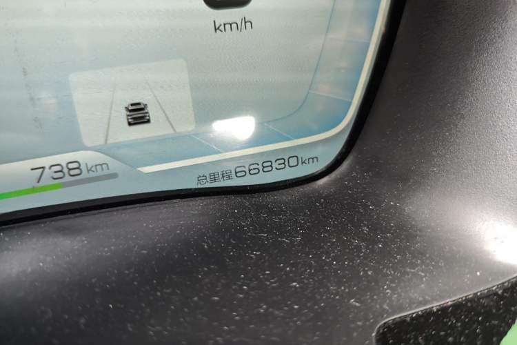 Used BYD Song PLUS New Energy 2021 DM-i 110KM Flagship PLUS 5G Edition Odometer Close Up