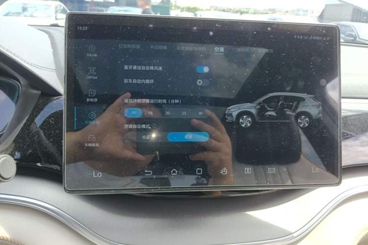 Used BYD Song PLUS New Energy 2021 EV Deluxe Model Audio And AC Panel