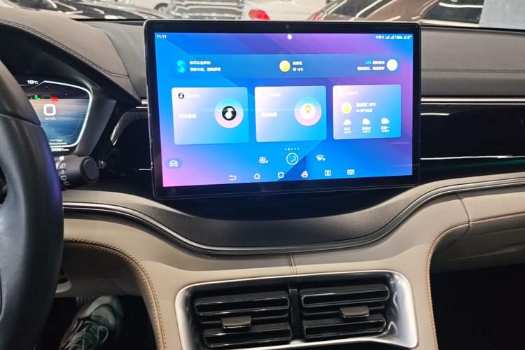 Used BYD Song PLUS New Energy 2021 DM-i 51KM Prestige Model Audio And AC Panel