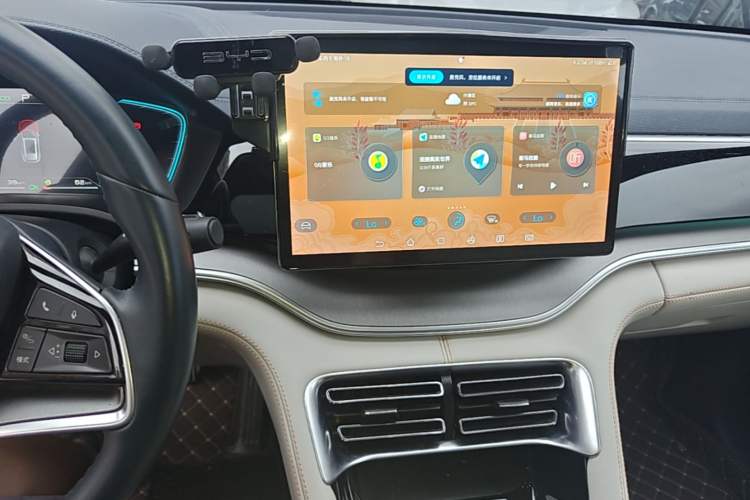Used BYD Song PLUS New Energy 2021 DM-i 110KM Flagship PLUS Audio And AC Panel