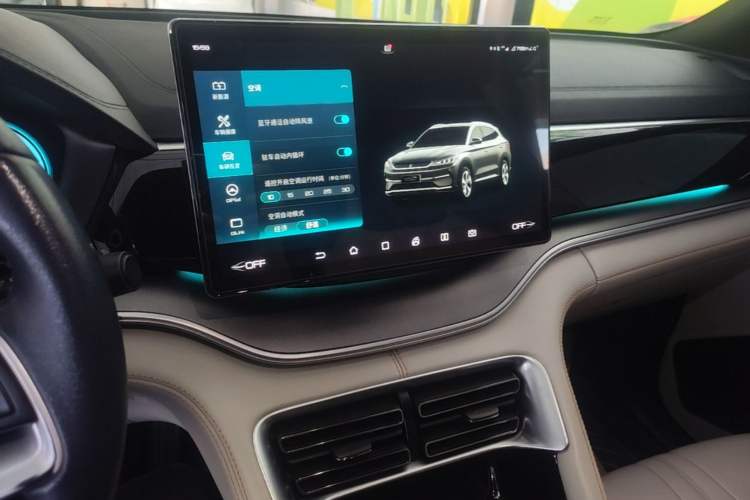 Used BYD Song PLUS New Energy 2021 EV Deluxe Model Audio And AC Panel