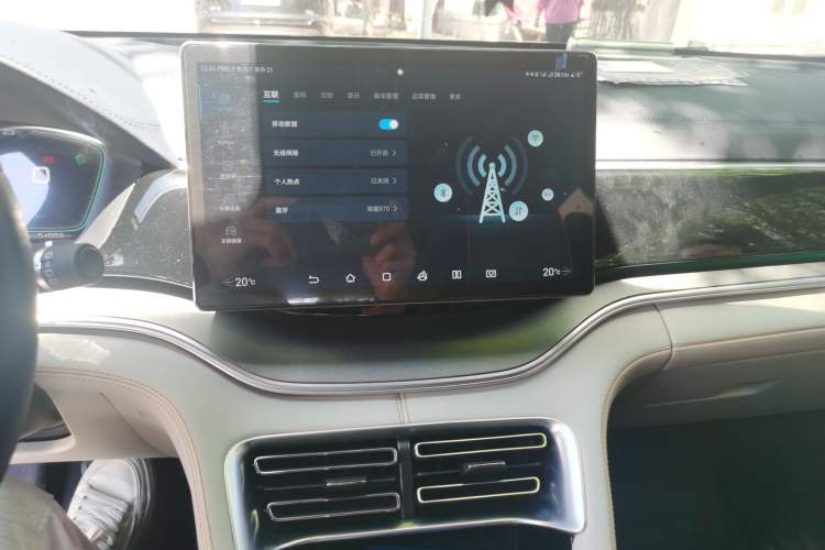 Used BYD Song PLUS New Energy 2021 DM-i 110KM Flagship PLUS Audio And AC Panel