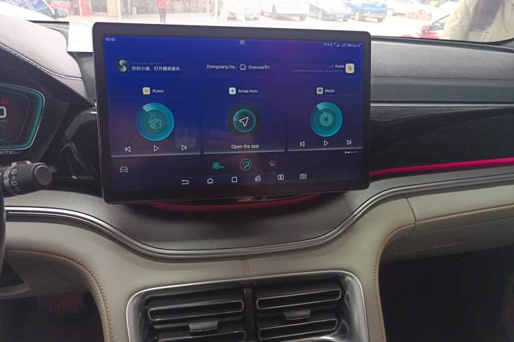 Used BYD Song PLUS New Energy 2021 DM-i 51KM Prestige Model Audio And AC Panel