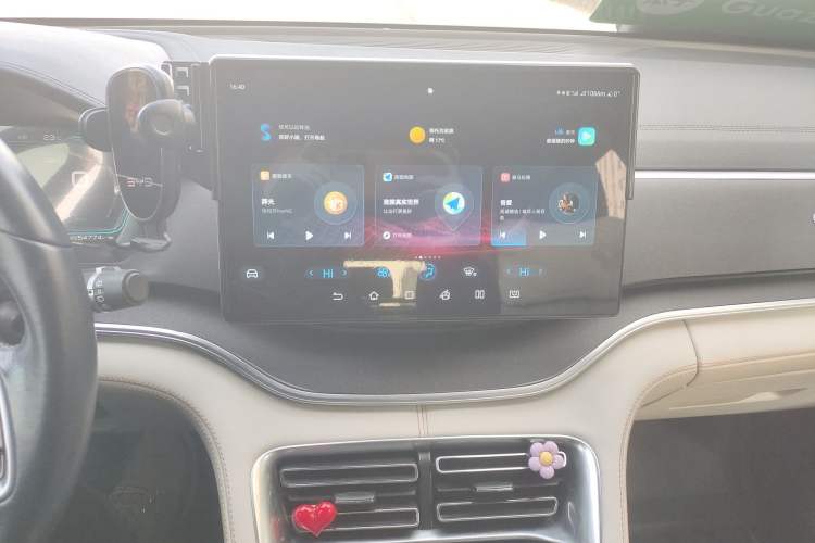 Used BYD Song PLUS New Energy 2021 DM-i 51KM Prestige Model Audio And AC Panel