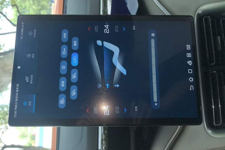 Used BYD Song PLUS New Energy 2021 EV Flagship Model Audio And AC Panel