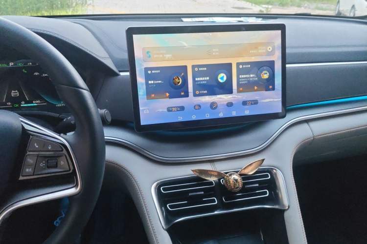 Used BYD Song PLUS New Energy 2021 DM-i 51KM Prestige Model Audio And AC Panel