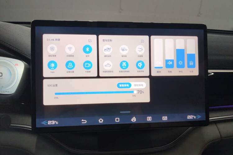 Used BYD Song PLUS New Energy 2021 DM-i 110KM Flagship PLUS 5G Edition Audio And AC Panel