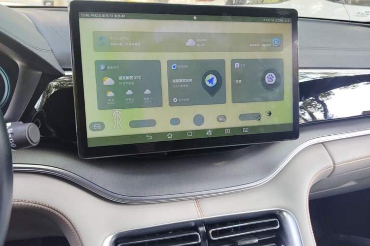 Used BYD Song PLUS New Energy 2021 DM-i 110KM Flagship PLUS Audio And AC Panel