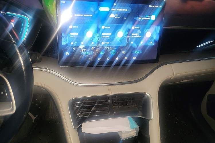 Used BYD Song PLUS New Energy 2021 EV Deluxe Model Audio And AC Panel