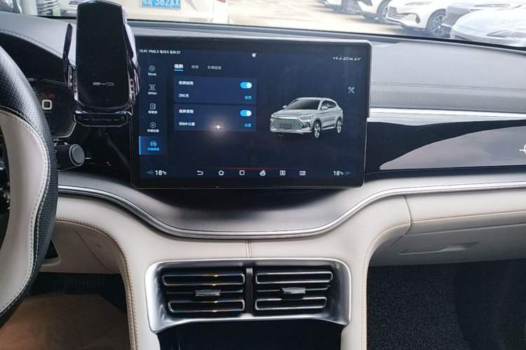 Used BYD Song PLUS New Energy 2021 DM-i 110KM Flagship PLUS Audio And AC Panel
