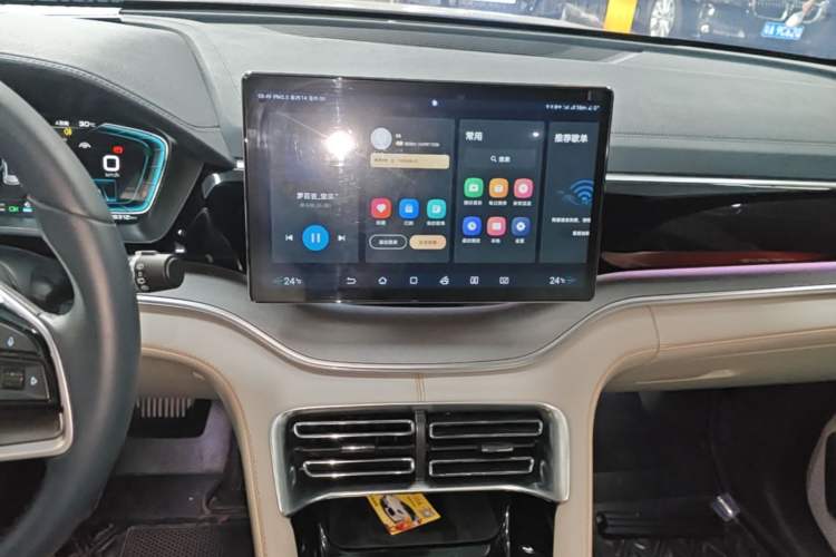 Used BYD Song PLUS New Energy 2021 DM-i 110KM Flagship PLUS Audio And AC Panel
