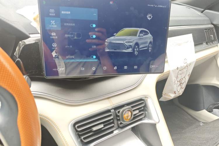 Used BYD Song PLUS New Energy 2021 DM-i 110KM Flagship PLUS Audio And AC Panel