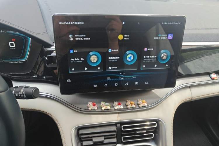 Used BYD Song PLUS New Energy 2021 DM-i 110KM Flagship Model Audio And AC Panel