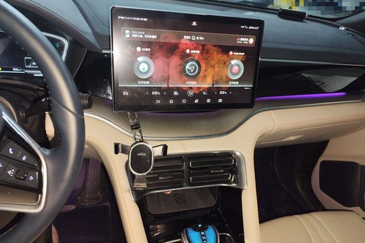 Used BYD Song PLUS New Energy 2021 DM-i 110KM Flagship PLUS Audio And AC Panel