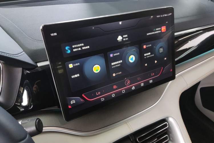 Used BYD Song PLUS New Energy 2021 EV Deluxe Model Audio And AC Panel
