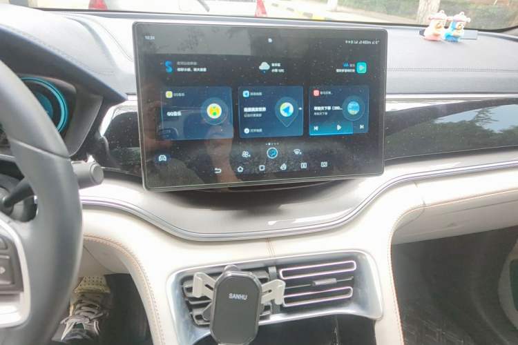 Used BYD Song PLUS New Energy 2021 EV Deluxe Model Audio And AC Panel