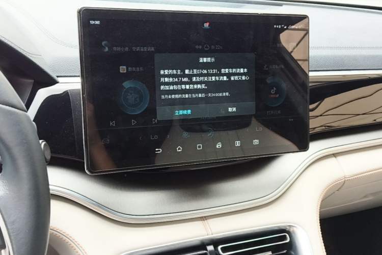 Used BYD Song PLUS New Energy 2021 EV Deluxe Model Audio And AC Panel