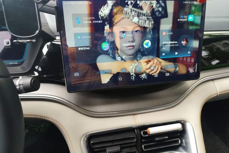 Used BYD Song PLUS New Energy 2021 DM-i 110KM Flagship PLUS Audio And AC Panel