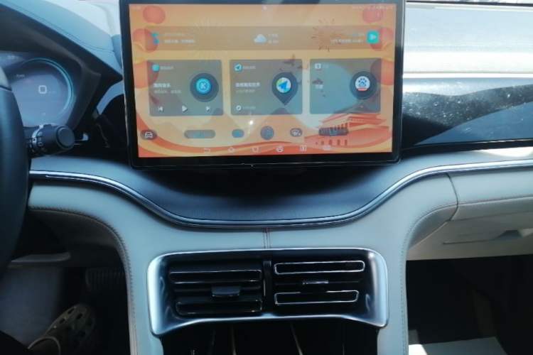 Used BYD Song PLUS New Energy 2021 EV Deluxe Model Audio And AC Panel