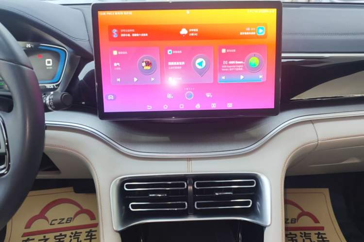 Used BYD Song PLUS New Energy 2021 DM-i 110KM Flagship Model Audio And AC Panel