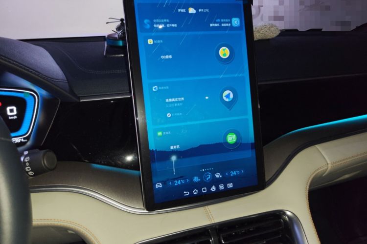 Used BYD Song PLUS New Energy 2021 DM-i 110KM Flagship Model Audio And AC Panel