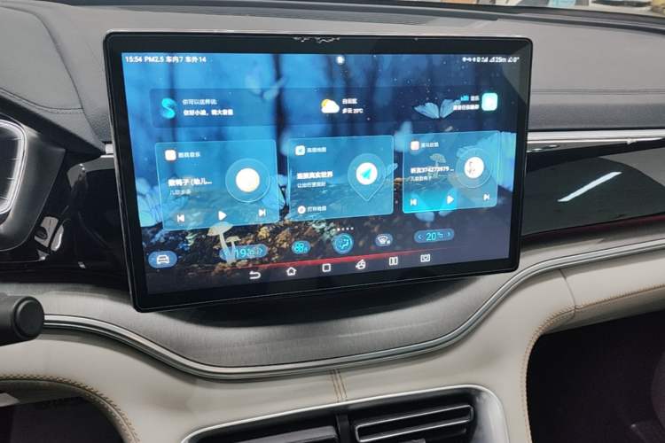 Used BYD Song PLUS New Energy 2021 DM-i 110KM Flagship PLUS Audio And AC Panel