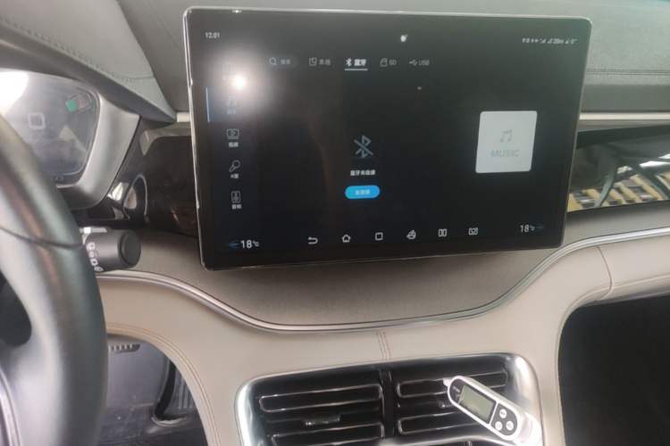 Used BYD Song PLUS New Energy 2021 EV Deluxe Model Audio And AC Panel