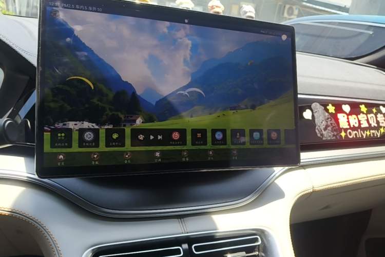 Used BYD Song PLUS New Energy 2021 DM-i 110KM Flagship PLUS 5G Edition Audio And AC Panel