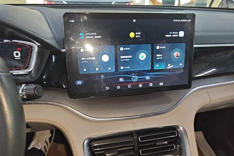 Used BYD Song PLUS New Energy 2021 EV Deluxe Model Audio And AC Panel