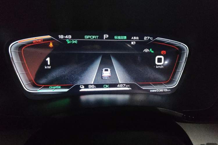 Used BYD Song PLUS New Energy 2021 EV Flagship Model Instrument Cluster