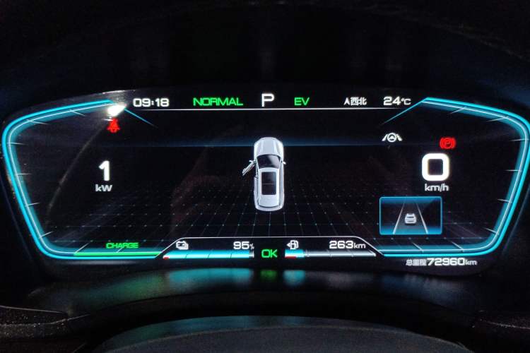 Used BYD Song PLUS New Energy 2021 DM-i 51KM Prestige Model Instrument Cluster